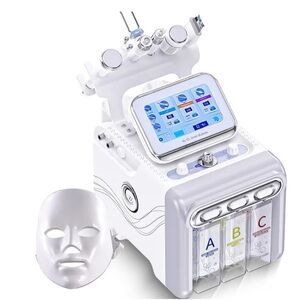 HydraFacial Machine with LED Mask - White